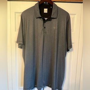 Men’s Callaway Opti-Dry Swing Tec Golf Polo, XXL, Navy/Silver